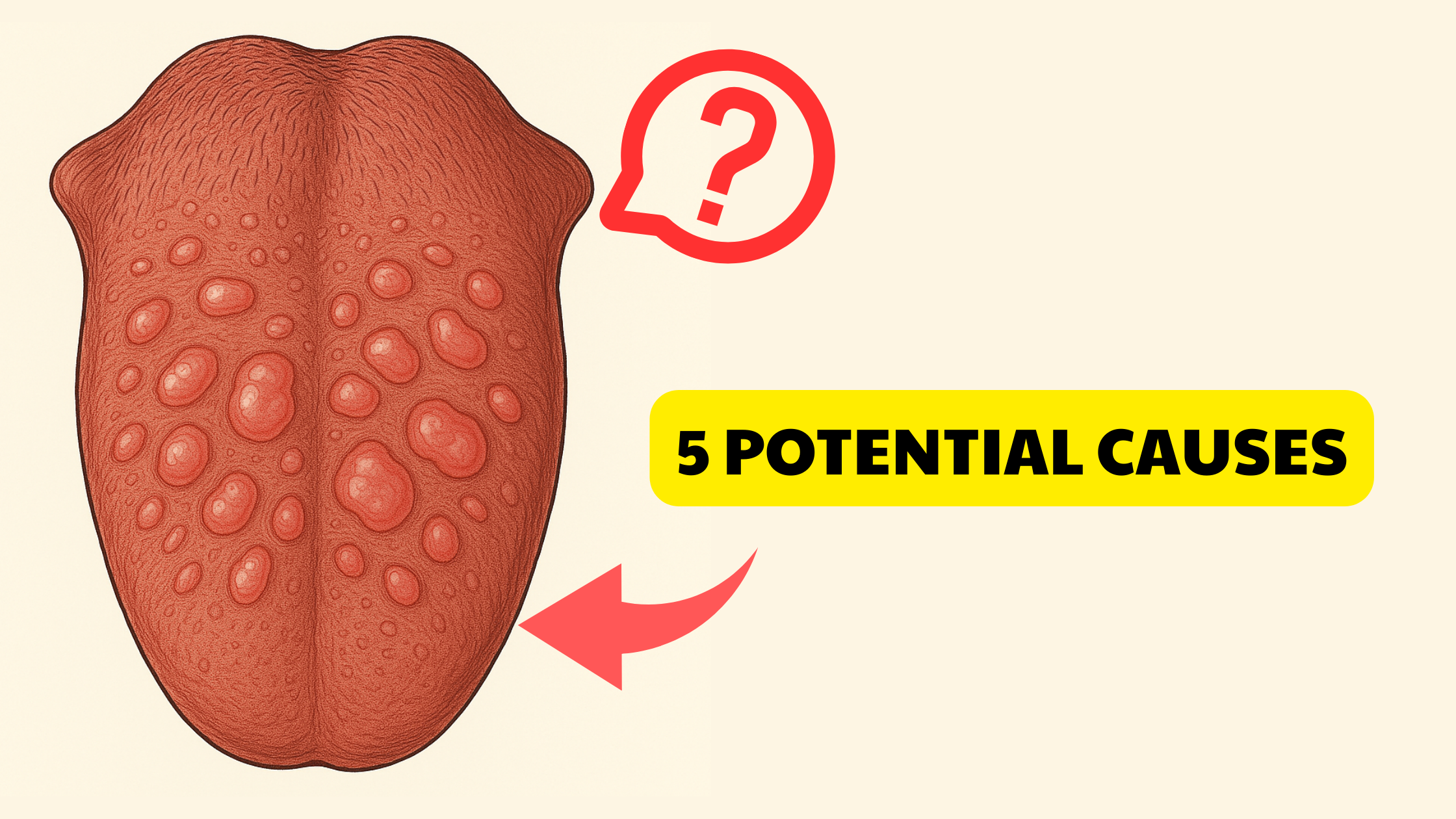 Multiple bumps on tongue
