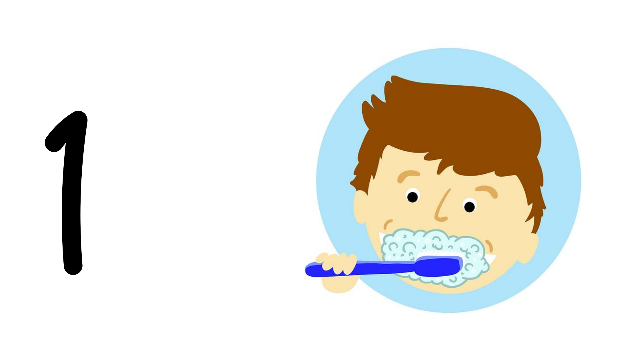step 1 in checking early tooth decay