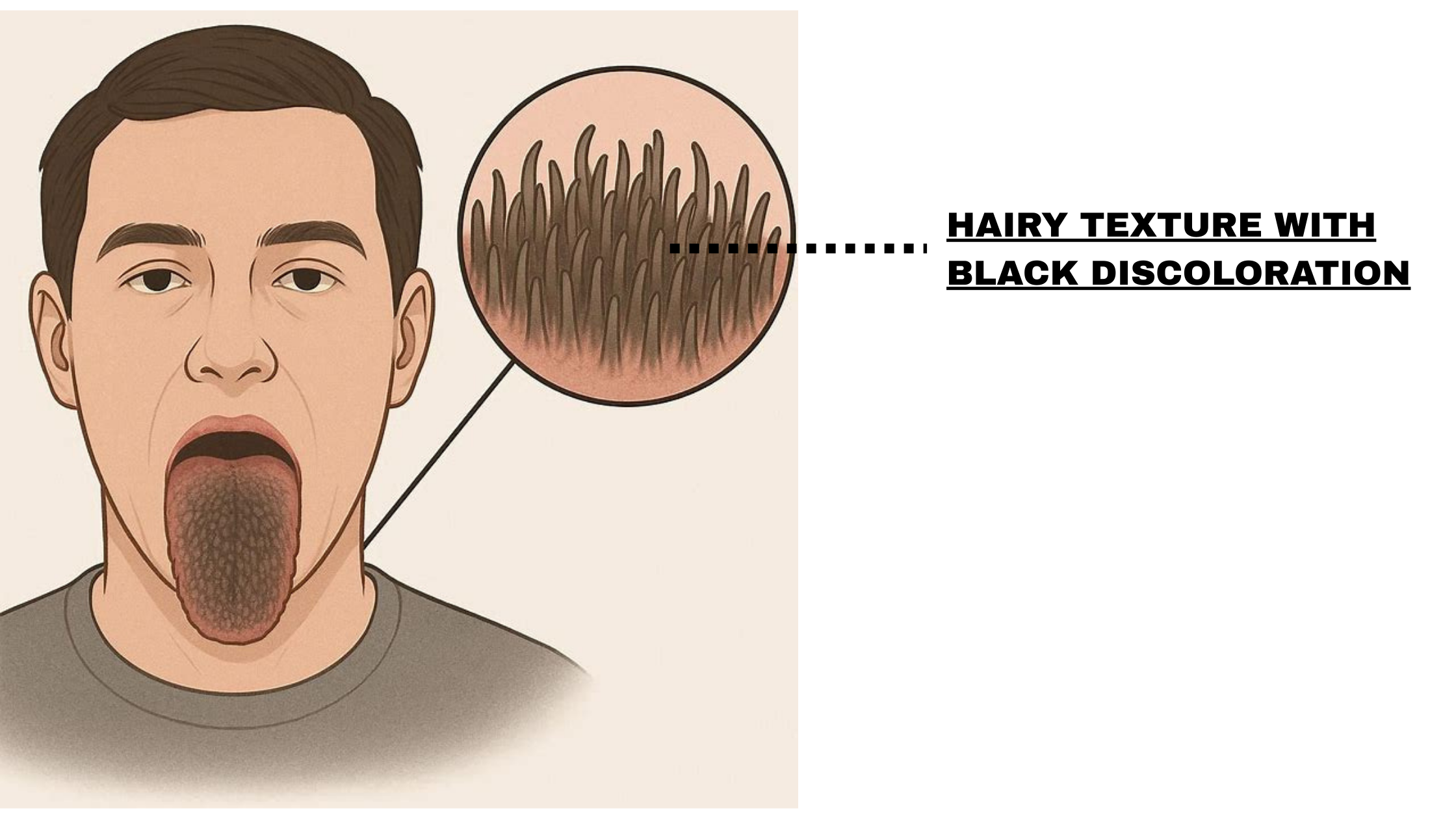 Black hairy tongue