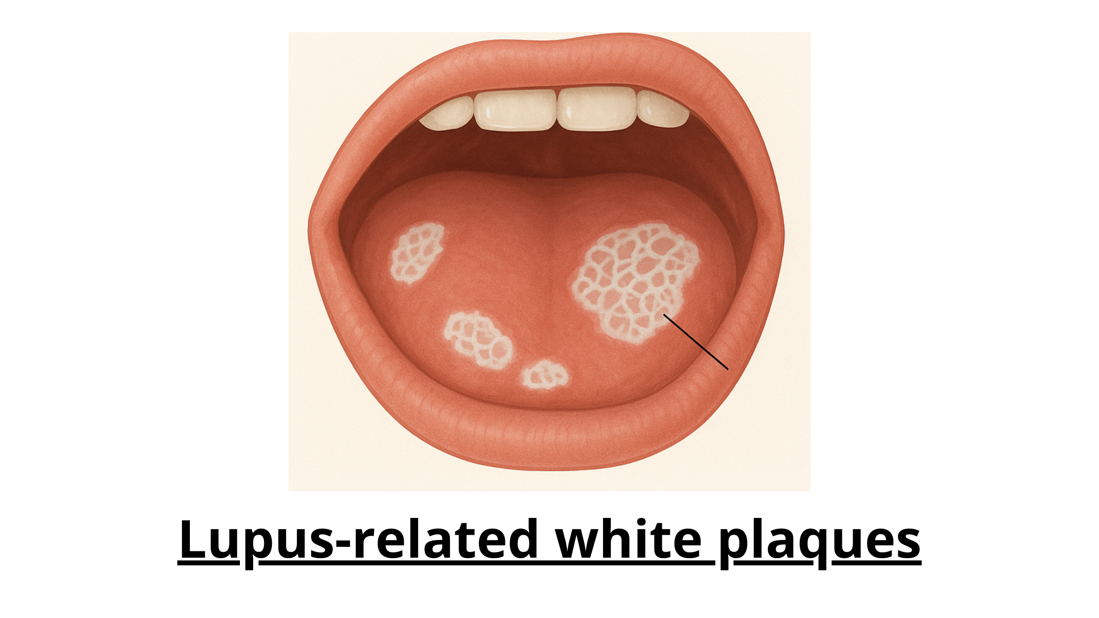 white patches on mouth related to lupus