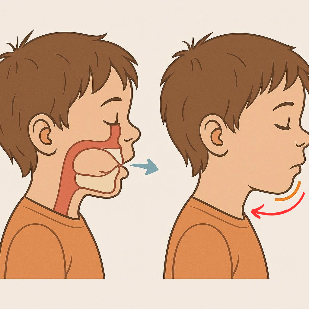 The link between mouth breathing and jaw growth